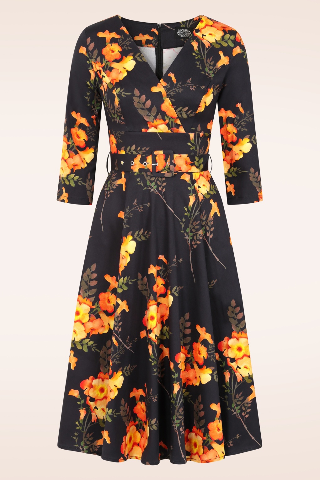 281604-Hearts-Roses-54545-Dress-Swing-Black-Orange-251008-003W-full