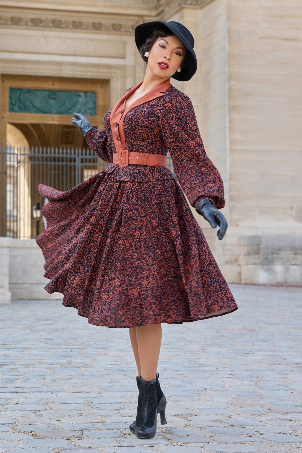 281632-Miss-Candyfloss-54688-Dress-Swing-Navy-Coral-250604-001MW-full