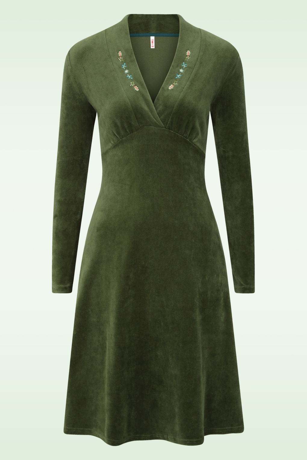 281904-Blutsgeschwister-53785-Dress-Green-Velvet-Floral-251015-001W-full