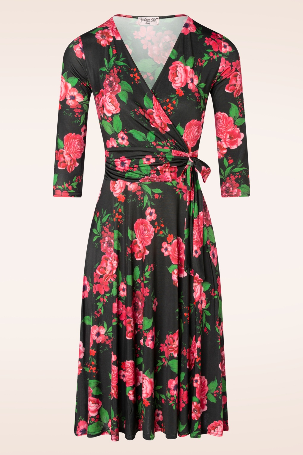 262358-Vintage-Chic-51673-Dress-Swing-Black-Pink-FLoral-20240801-004W-full