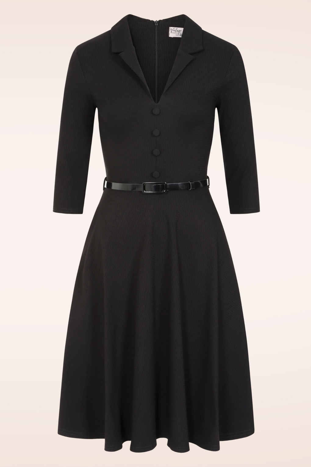 280777-Vintage-Chic-54788-Dress-Textured-Black-250925-002W-full