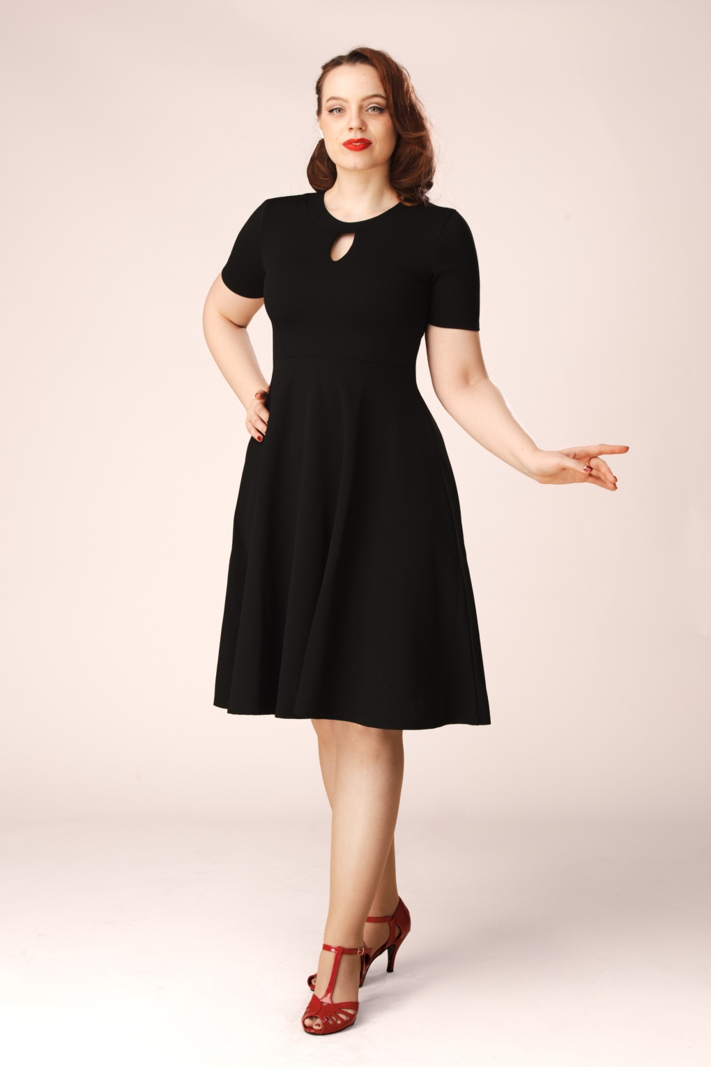 284460-Vintage-Chic-55789-Scuba-Crepe-Swing-Dress-Black-251219-040MW-full