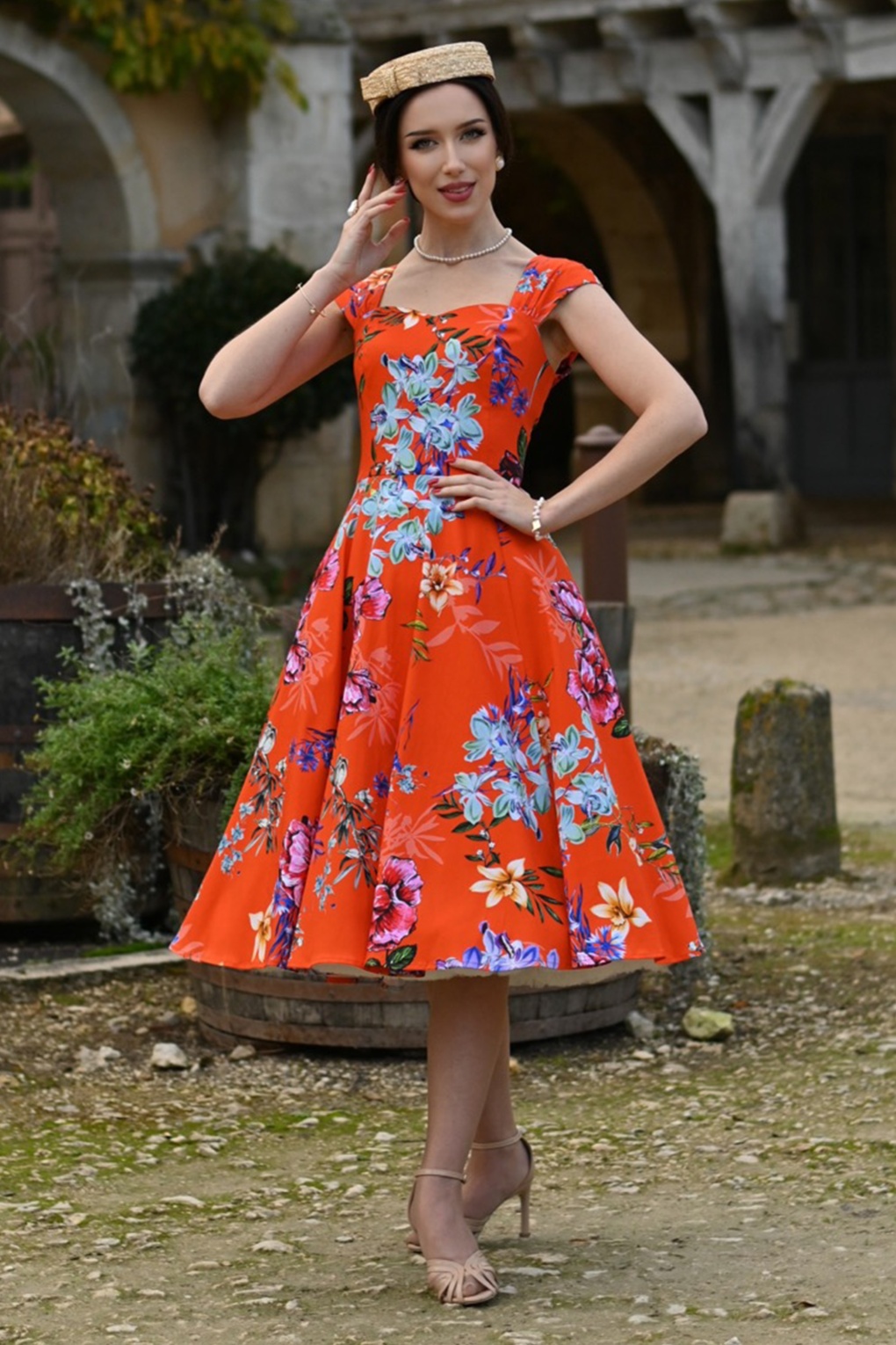 284867-Hearts-and-Roses-56038-Swing-Dress-Sweetheart-Orange-260130-022L-full