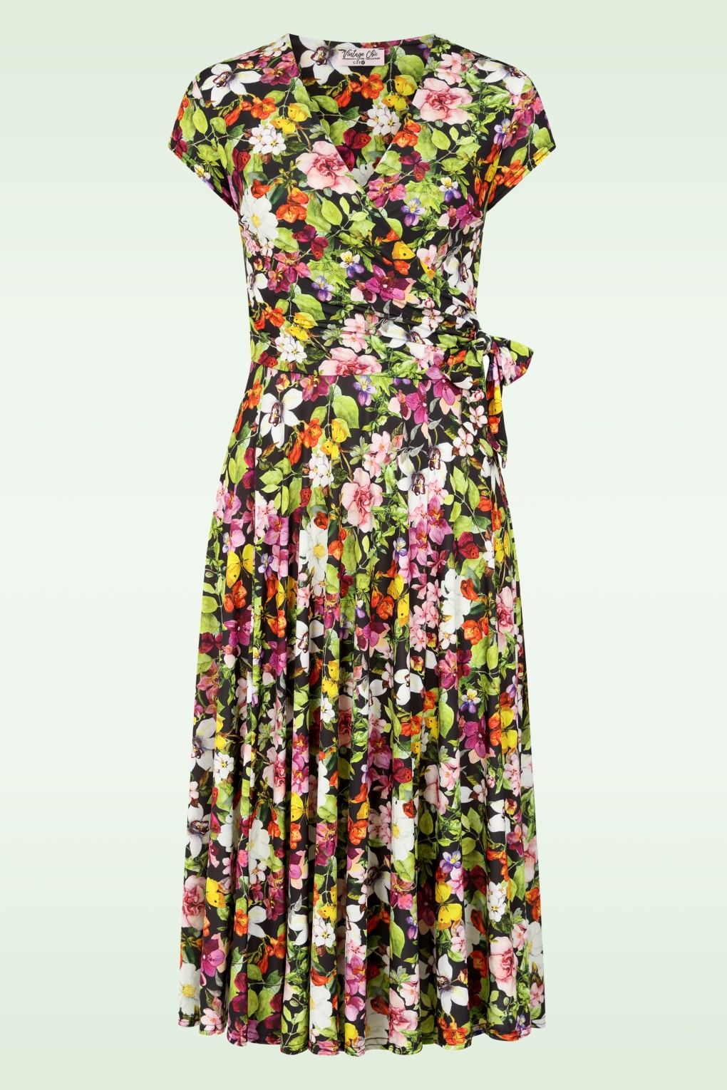 284877-Vintage-Chic-55801-Layla-Floral-Cross-Over-Dress-Multi-260204-020LW-full