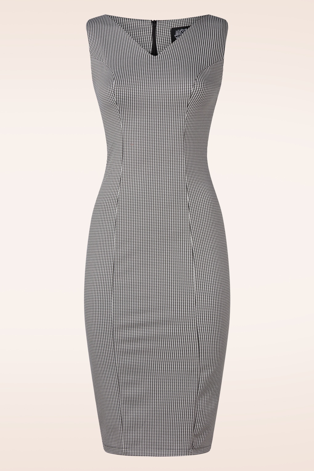 285084-Hearts-Roses-56040-Dress-Gingham-Grey-Pencil-260209-001W-full