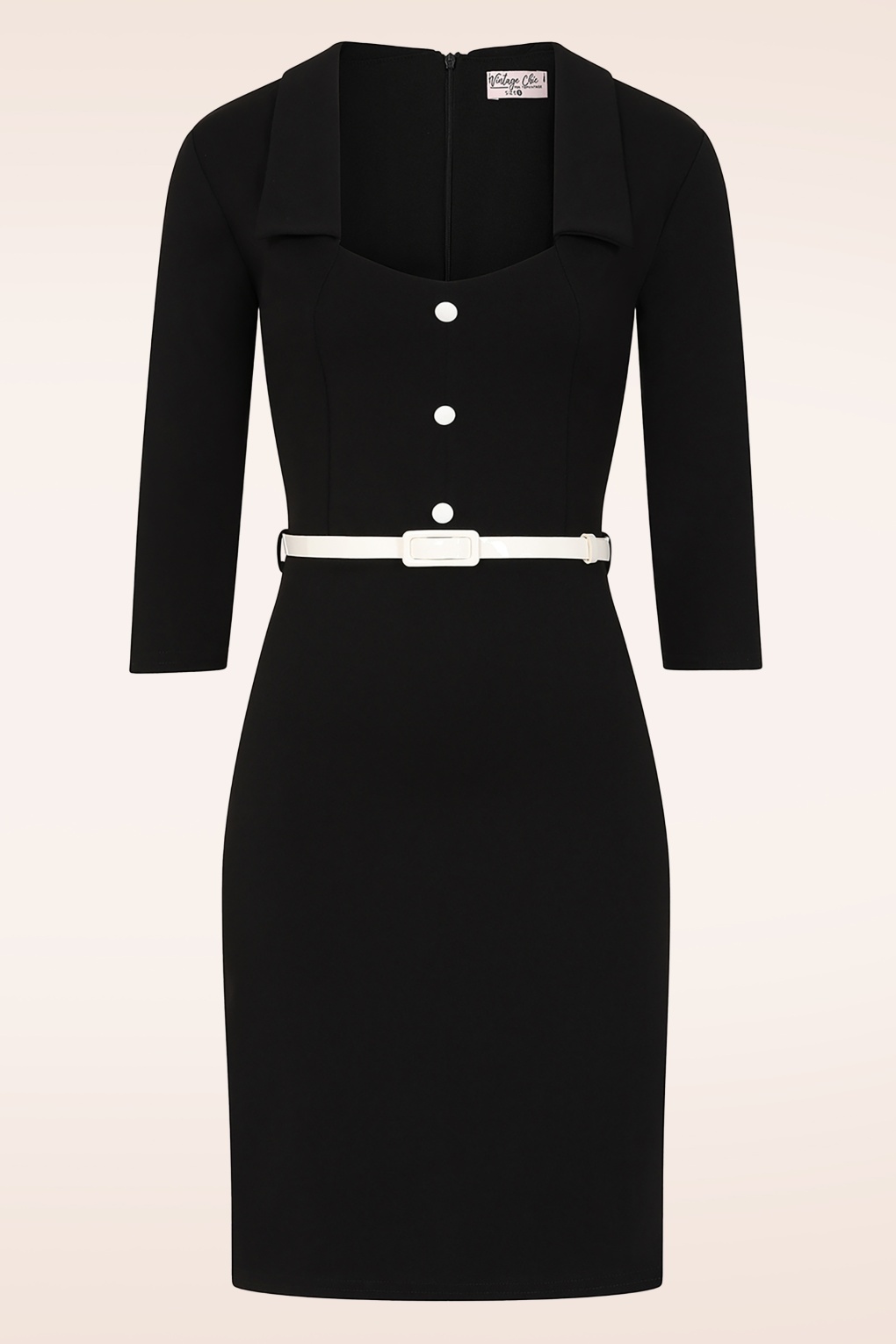 285319-Vintage-Chic-55940-Dress-Pencil-Black-260203-001W-full