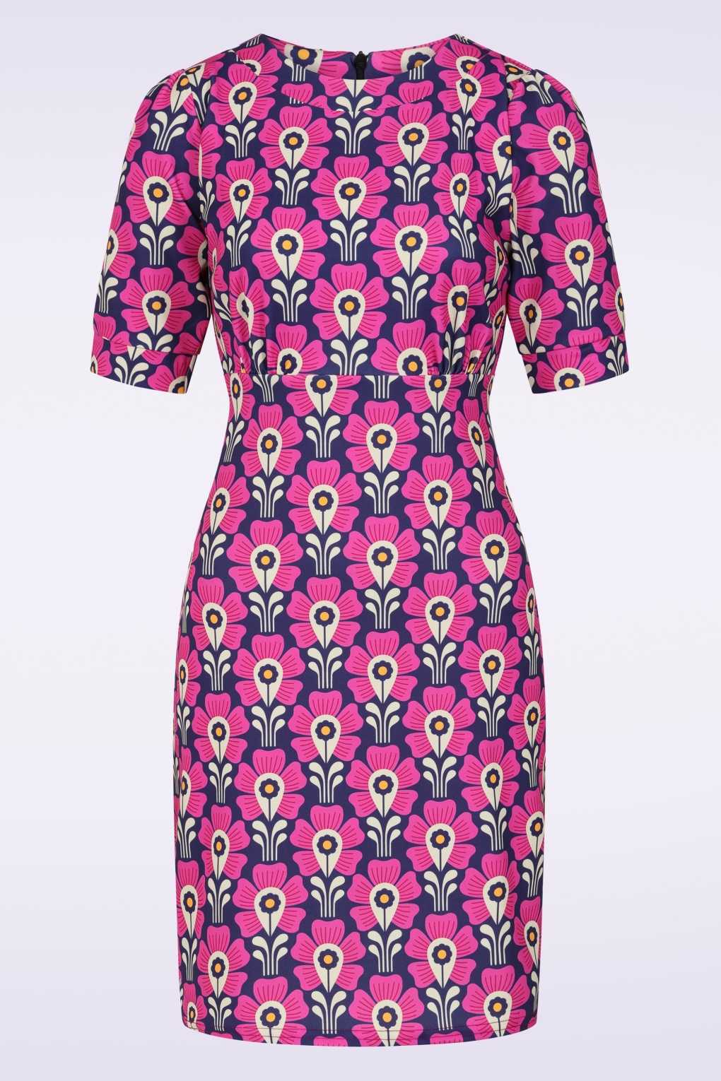 285778-Vintage-Chic-56067-Dress-Geometric-60s-Pink-260210-001W-full