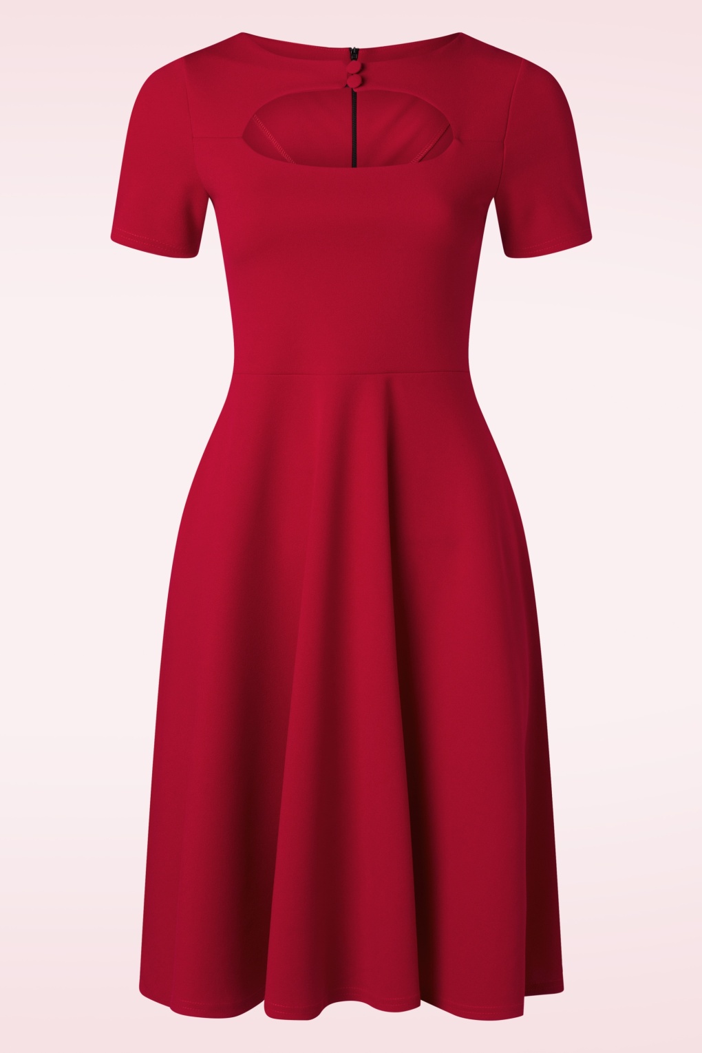 270352-Vintage-Chic-52833-Dress-Red-Button-Swing-250123-001W-full
