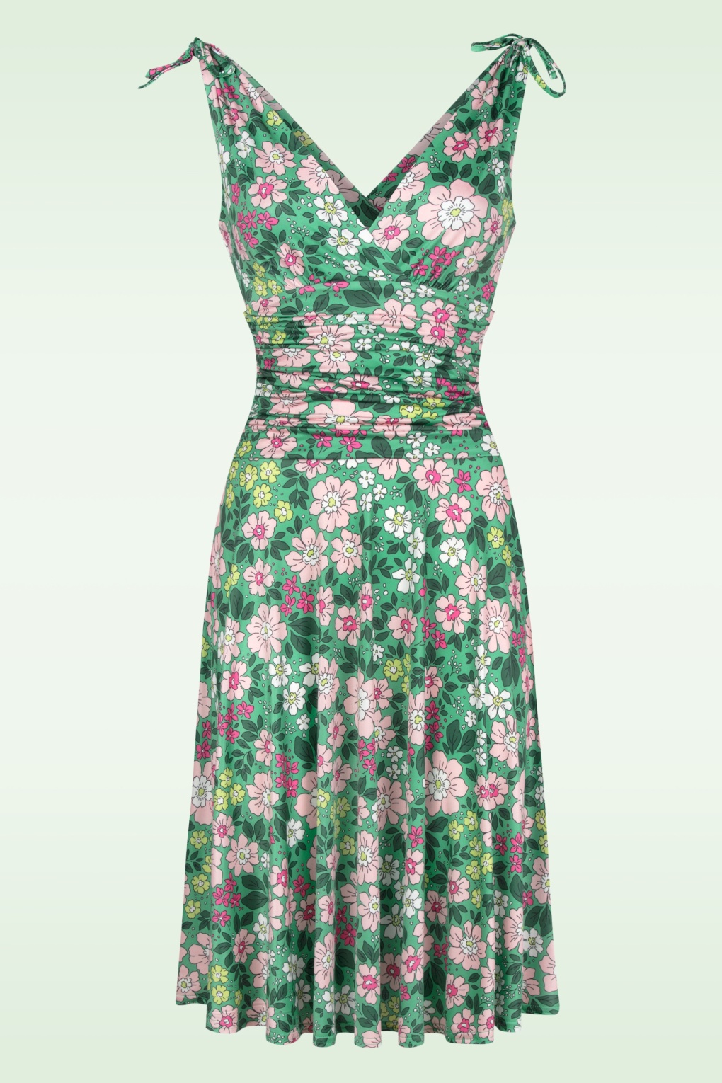 274258-Vintage-Chic-52853-Dress-Green-Retro-Floral-250326-002W-full