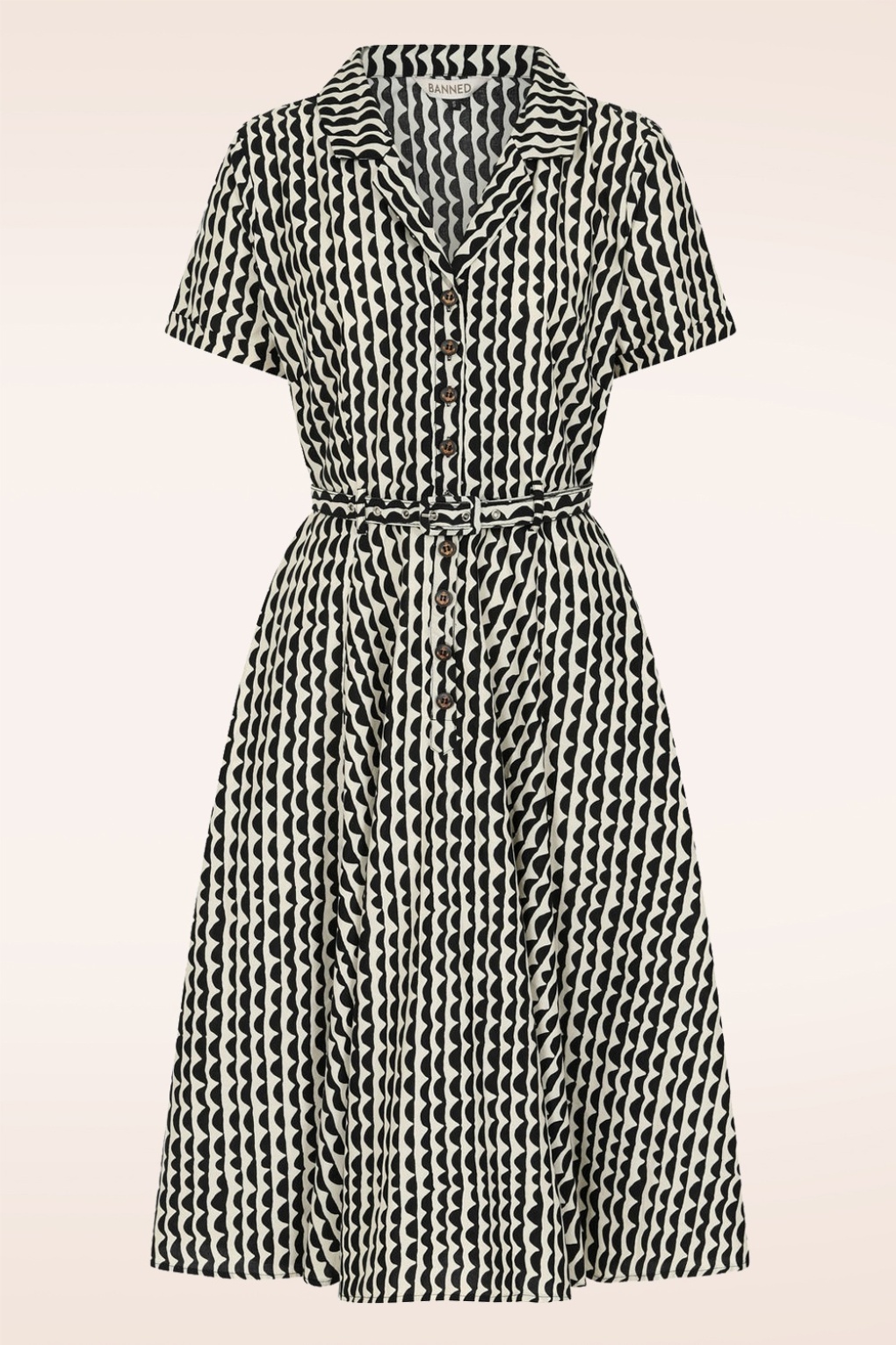 272294-Banned-52393-Dress-Swing-Cream-Black-Geometric-240703-001W-full