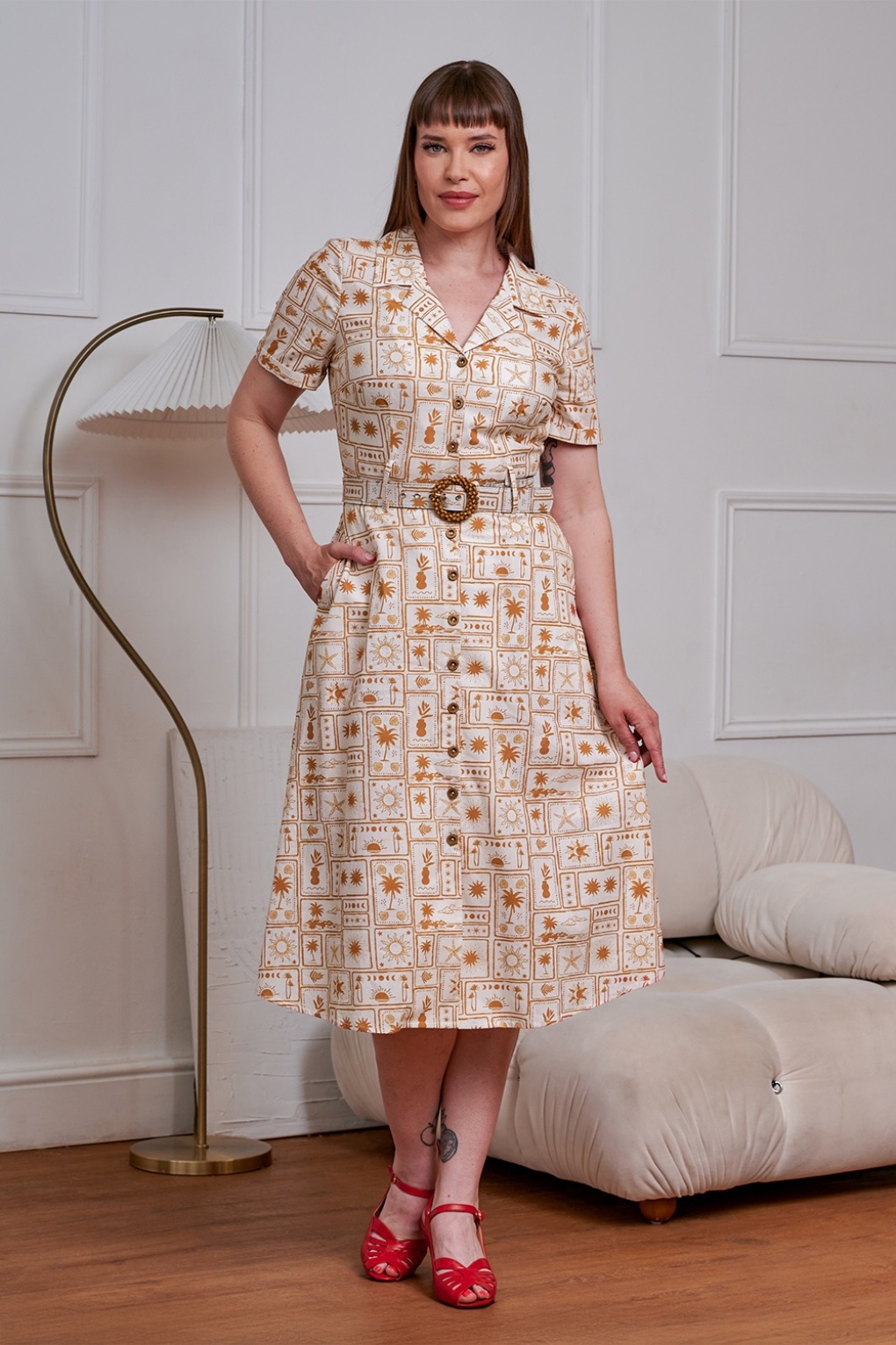 288600-Banned-55556-Kate-Tonal-Tropical-Dress-Brown-260401-001W-full
