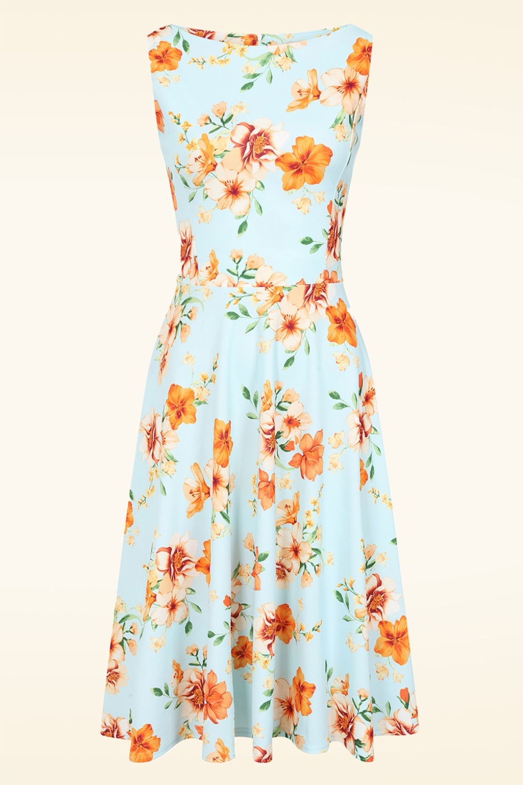 288939-Vintage-Chic-55954-Cindi-Floral-Swing-Dress-Blue-260415-002W-full