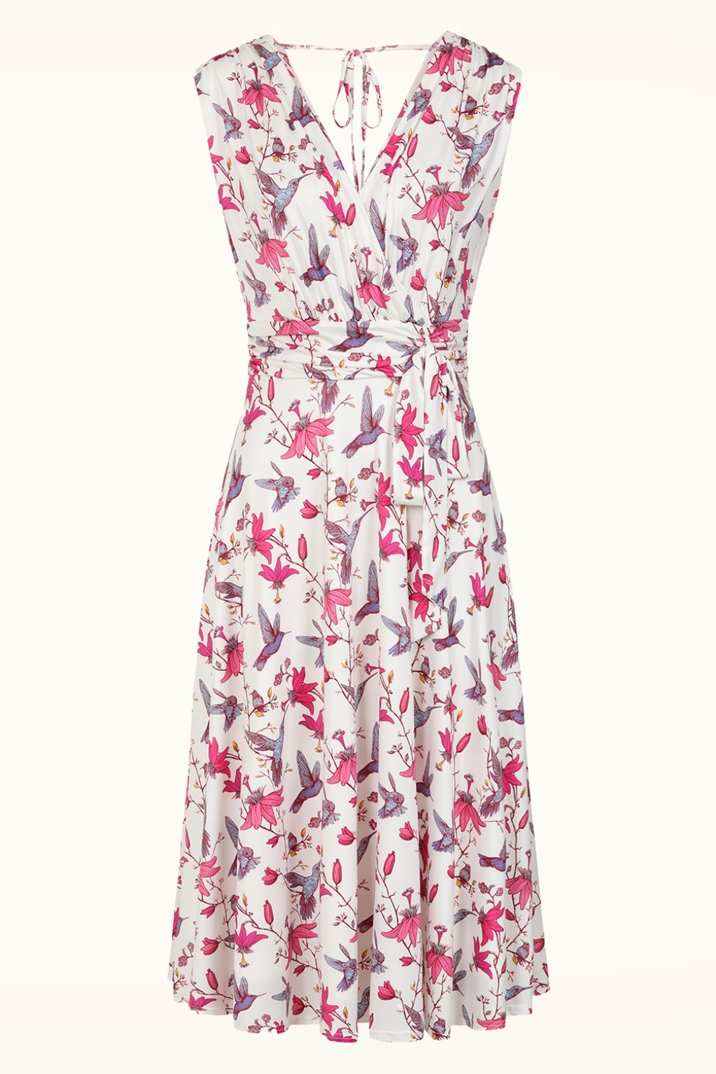 288948-Vintage-Chic-56062-Jane-Floral-Hummingbird-Swing-Dress-White-260415-001W-full