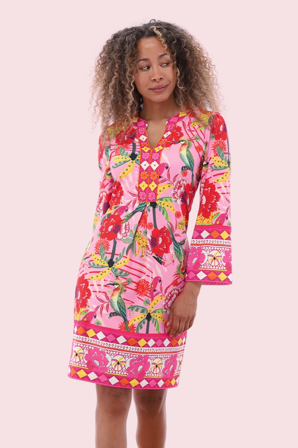 289247-K-Design-55372-Dress-Multi-Pink-260420-001MW-full