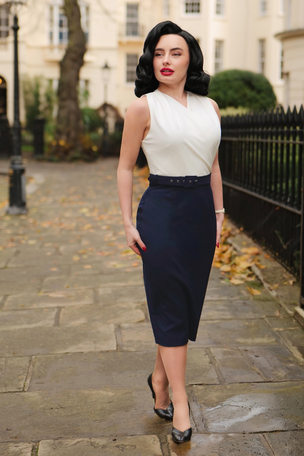 289358-Glamour-Bunny-Business-Babe-55917-Dress-Pencil-Navy-Nadine-260119-004MW-full